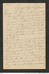 Nachlass Franz Steindachner, Brief von Christoforo Bellotti an Franz Steindachner (10.04.1890), Inv.Nr. 32.12, Seite 1